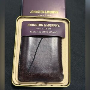Johnston & Murphy since 1850 wallet- has many years left!!Still have tin box